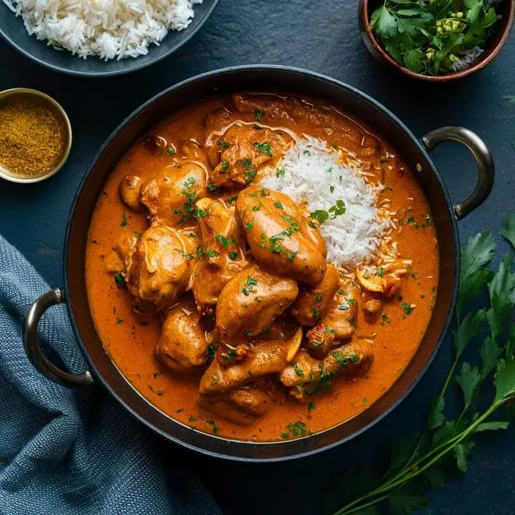 Delicious Cilantro Special Butter Chicken dish at Cilantro Kittchen & Bar in Edmonton, AB